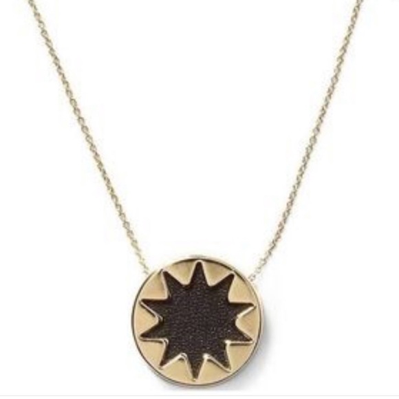 House of Harlow 1960 Jewelry - House of Harlow 1960 Black and Gold Starburst Necklace